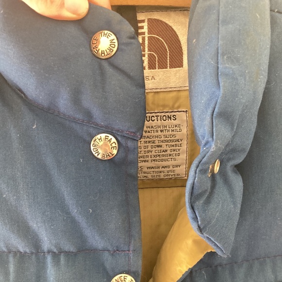Vintage 70s The North Face Blue Down Puffer Vest - Picture 10 of 10